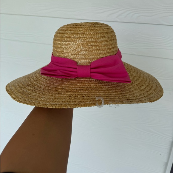 Vintage Olympic Games 1996 Atlanta Straw Hat pink tie - Picture 2 of 4
